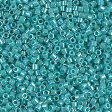 Miyuki delica beads 10/0 - Opaque turquoise green ab DBM-166